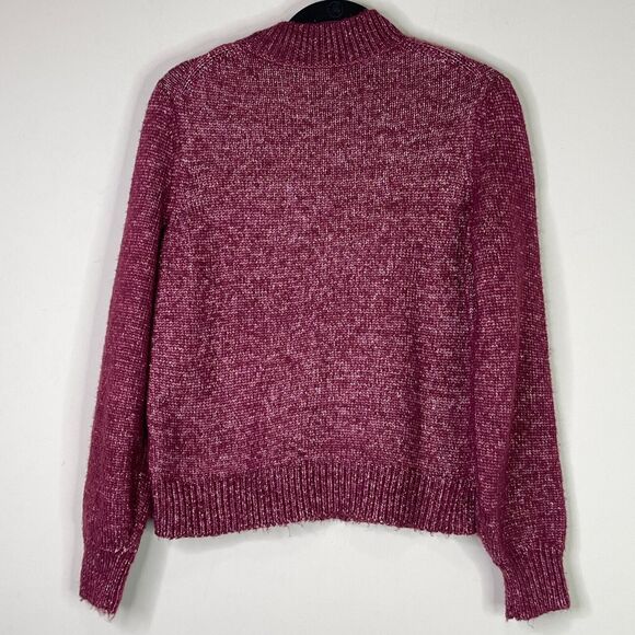 Banana Republic 2021 Cable Knit Mock Neck Sweater Women's Size Medium - Picture 2 of 8